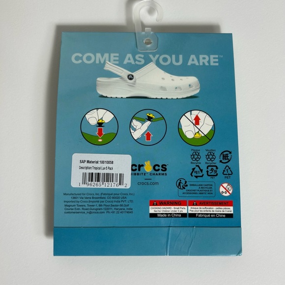 NWT Crocs Tropical Luv Jibitz 5 Pack - Picture 4 of 4